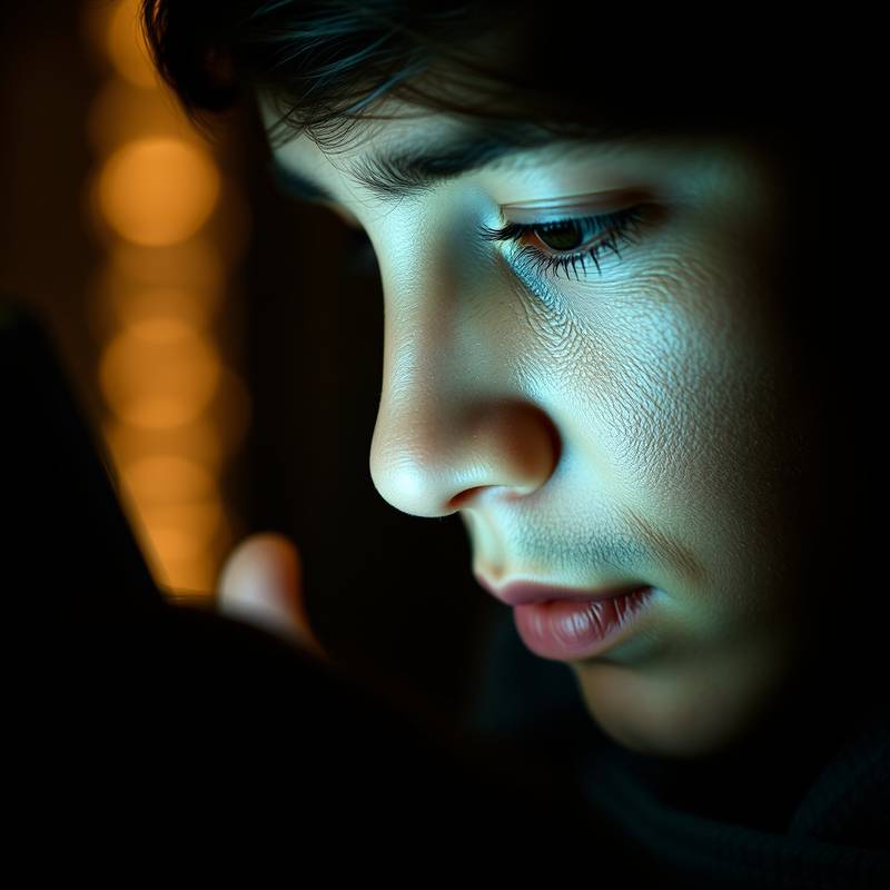 A close-up of a person using a screen reader, highlighting the importance of auditory website access.
