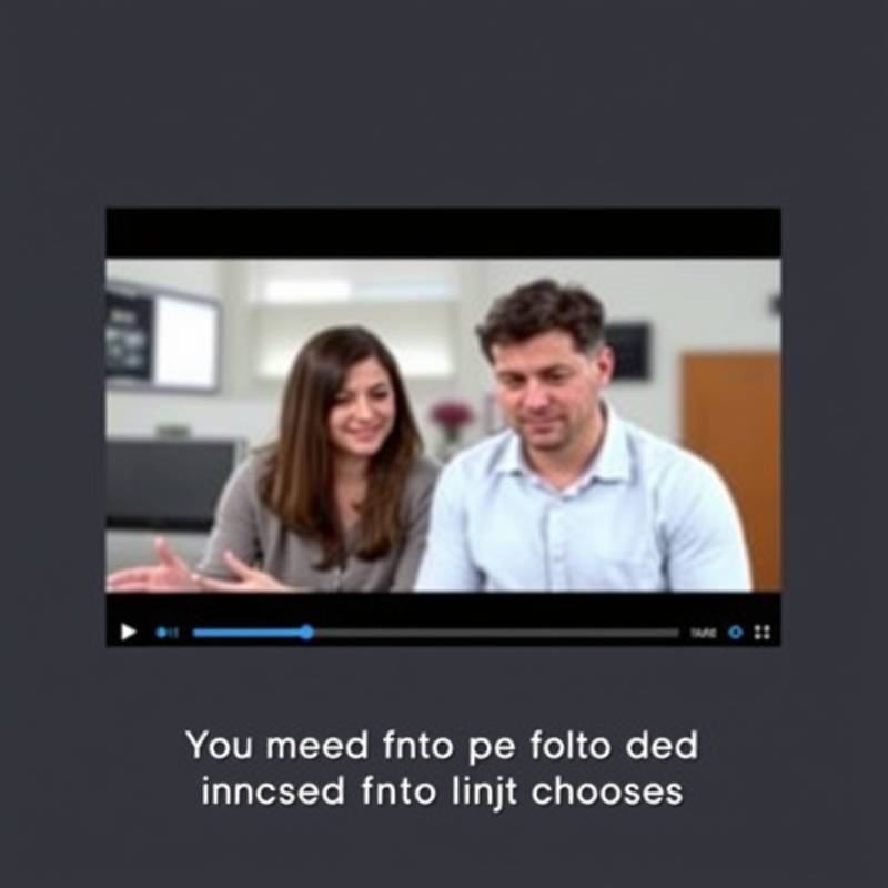 A screenshot of a video player with closed captions enabled, emphasizing accessibility for hearing-impaired users.