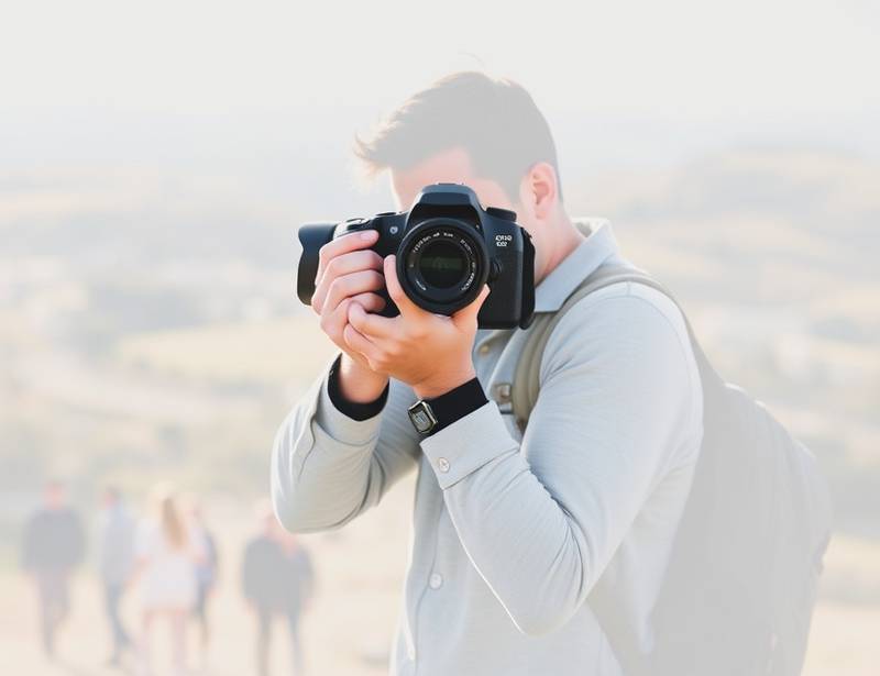 Landscape photography icon, representing specialized skills for outdoor photography.
