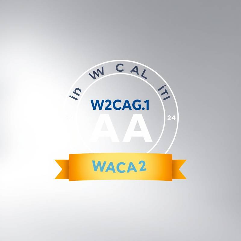The WCAG 2.1 Level AA compliance badge, showcasing the website's adherence to accessibility standards.